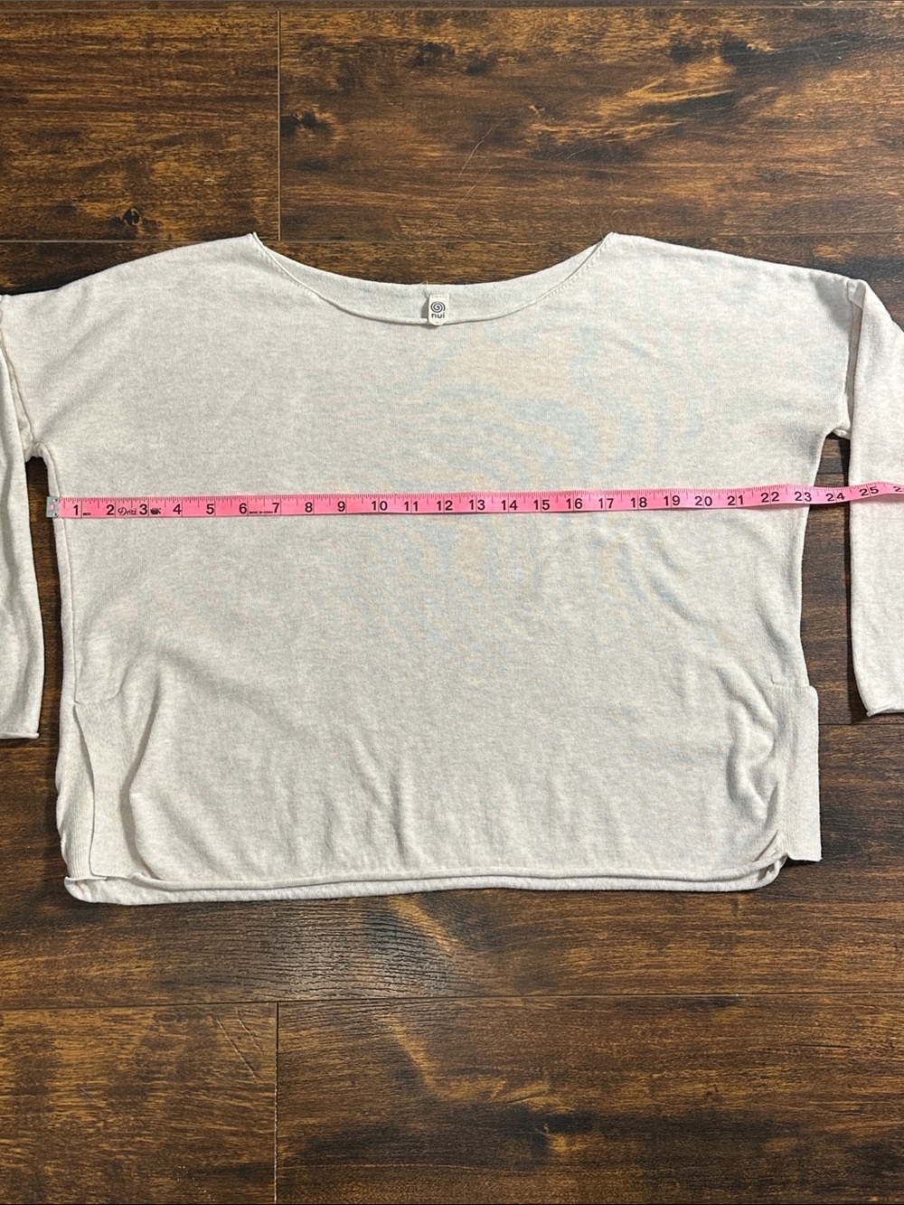 🤎 Nui Organics 100% Organic Cotton Boxy Oatmeal Top S - Picture 4 of 6